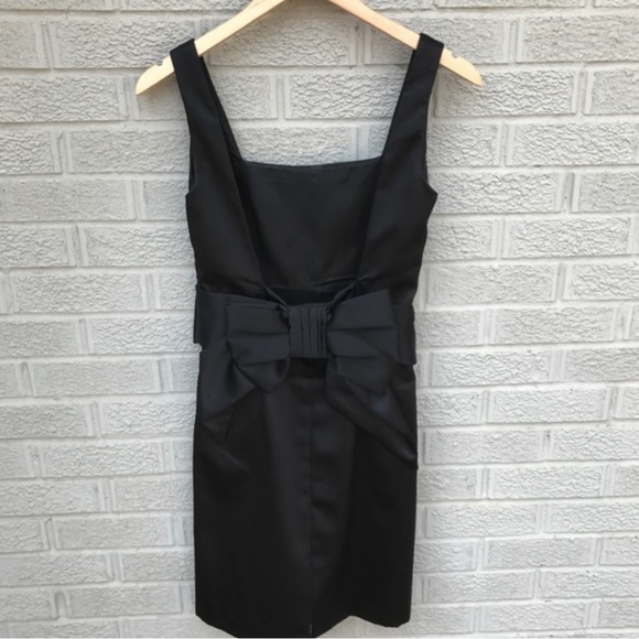 ABS Allen Schwartz Black Bow Back Dress - Picture 1 of 5